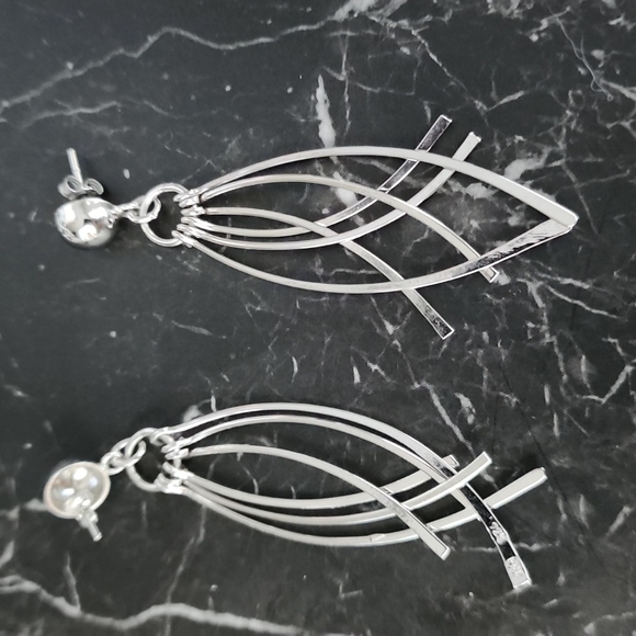 Sterling silver earrings - Picture 3 of 4